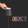 Lampa podłogowa V-TAC 4W LED czarna IP54 ładowalna VT-7544 3000K 300lm